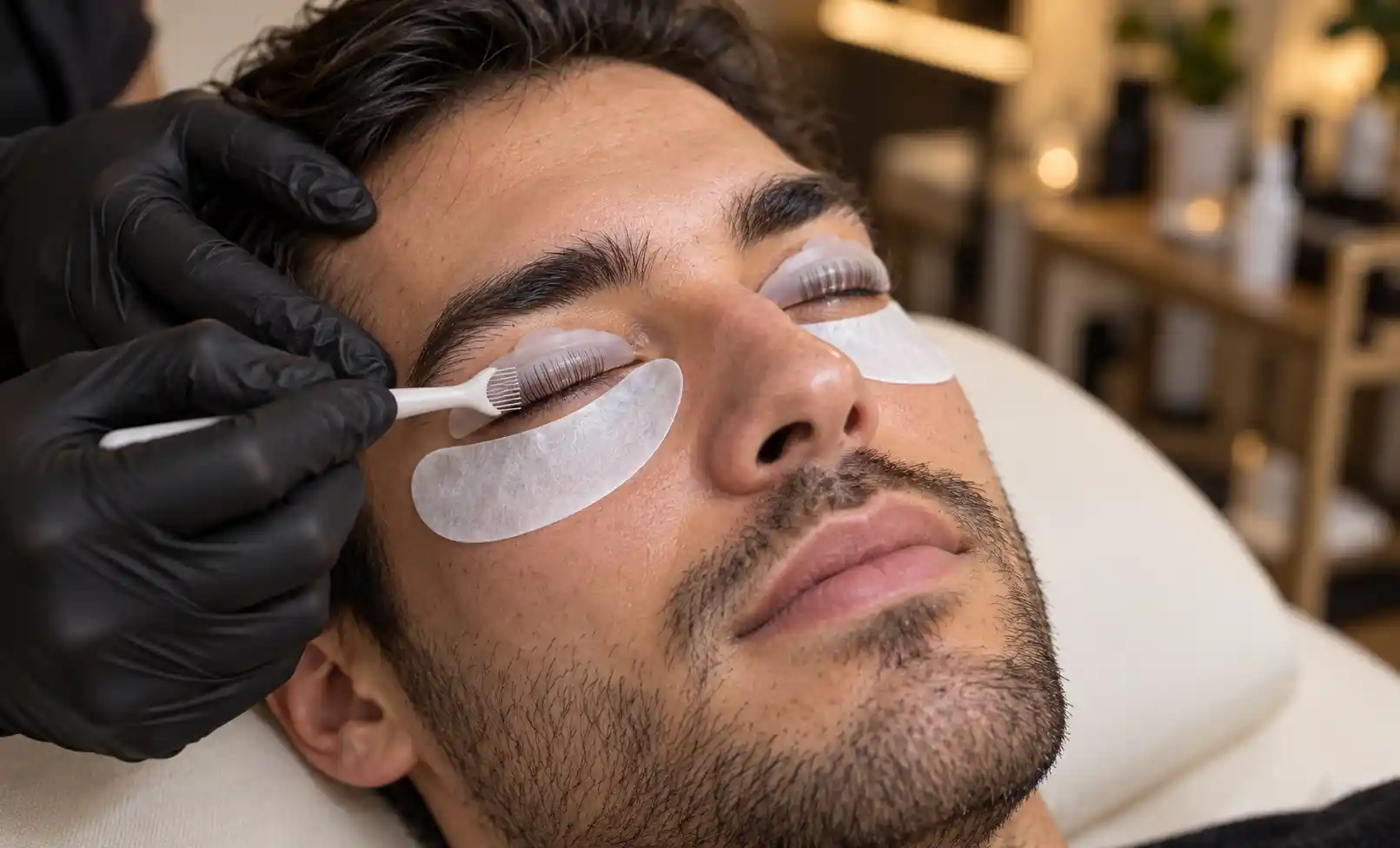 Ondulado de Pestañas Masculino — Servicio Intriago Hair Studio